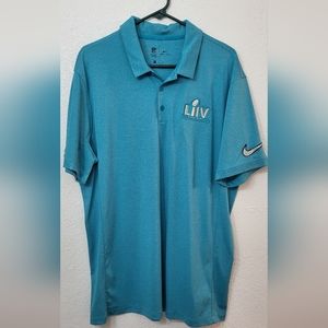Super Bowl 54 LIIV Nike Men's Polo Shirt Size XL Green Color